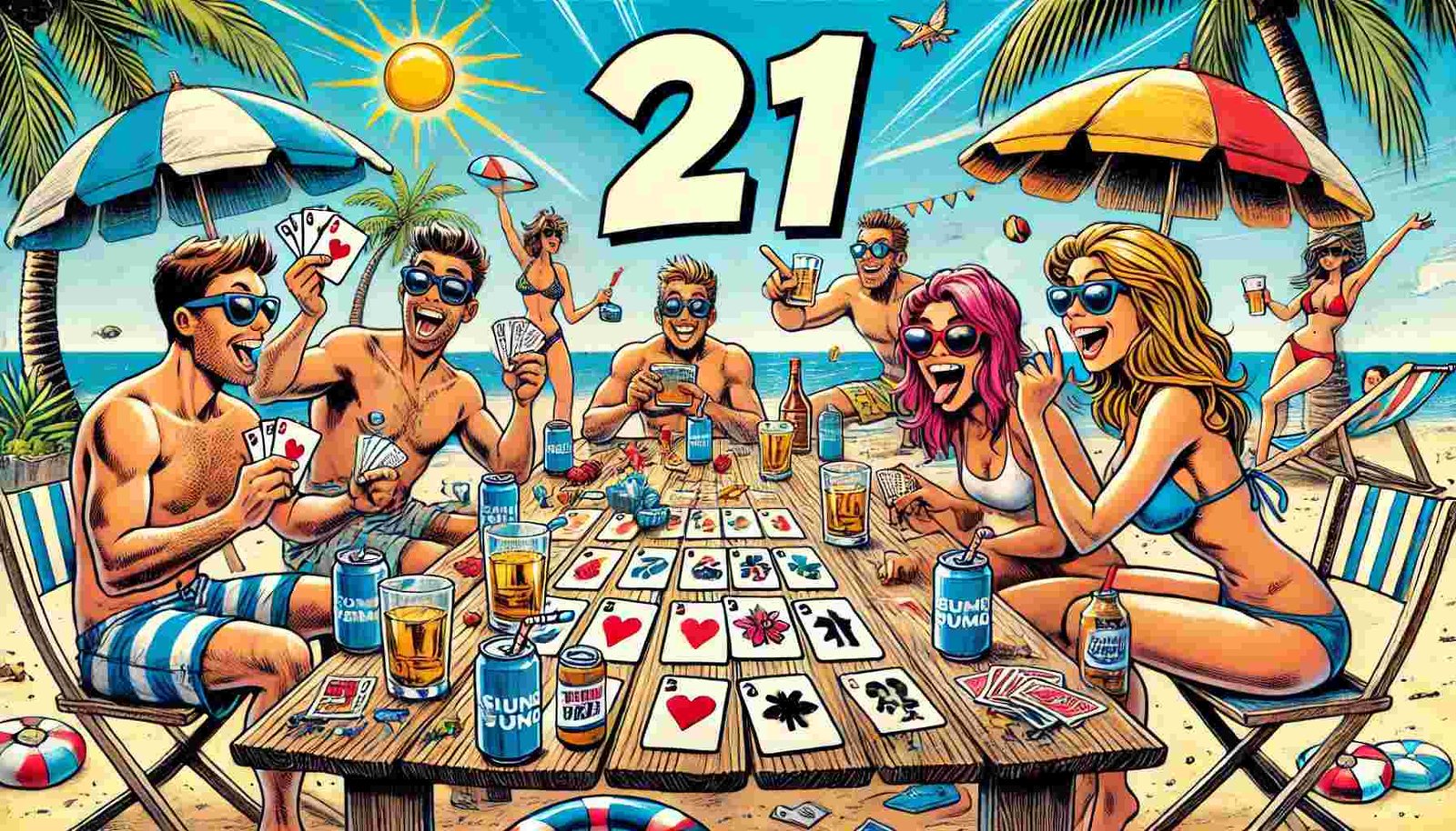 21 Drinking Game to Play on the Beach