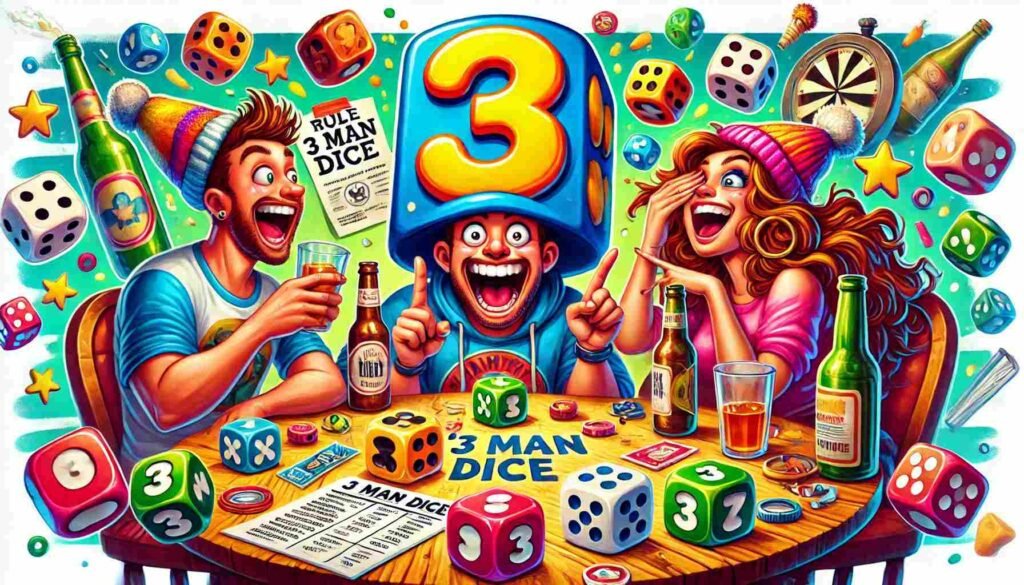 3 Man Dice Drinking Game