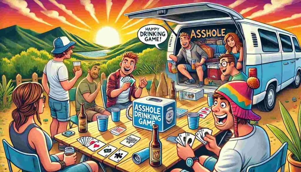 Asshole Card Game in A Road Trip