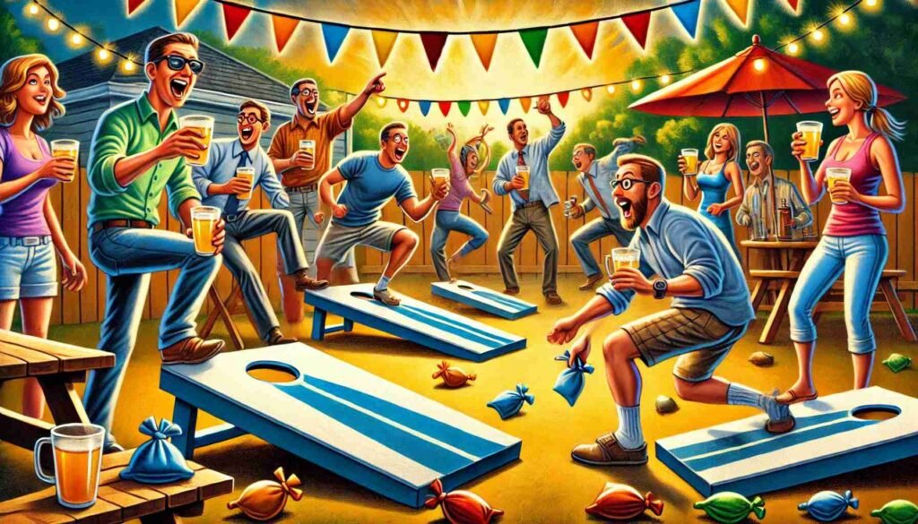 Cornhole Drinking Game: Boost Your Backyard Fun 2 Backyard Cornhole Game