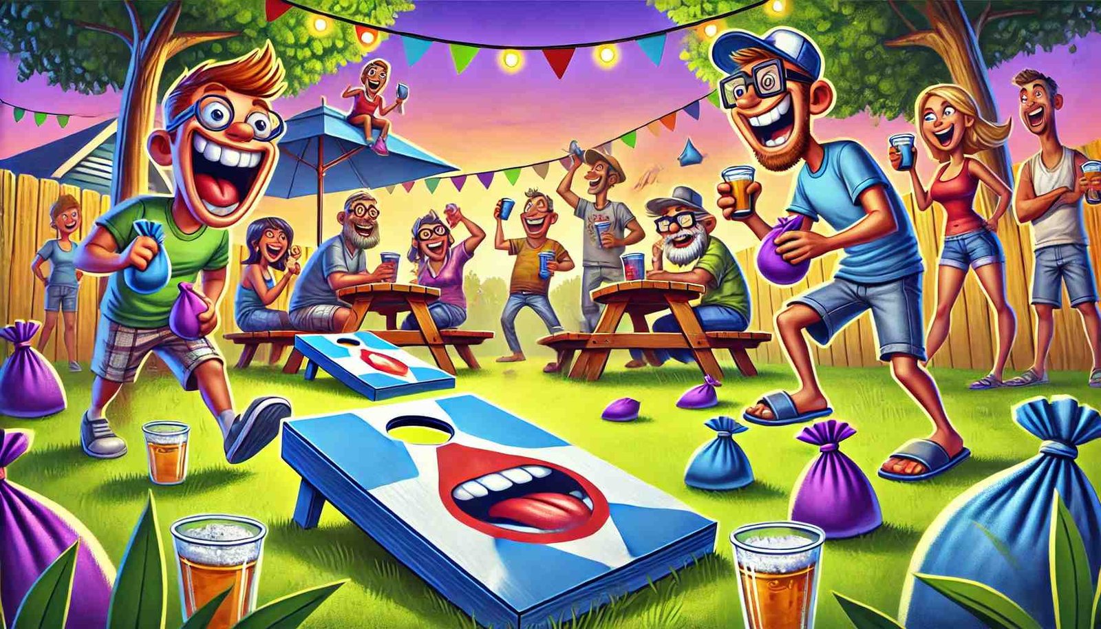 Bean Bag Toss Drinking Game