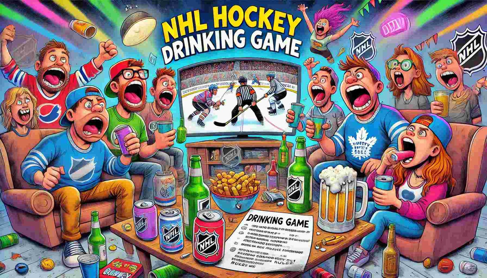 NHL Hockey Drinking Game