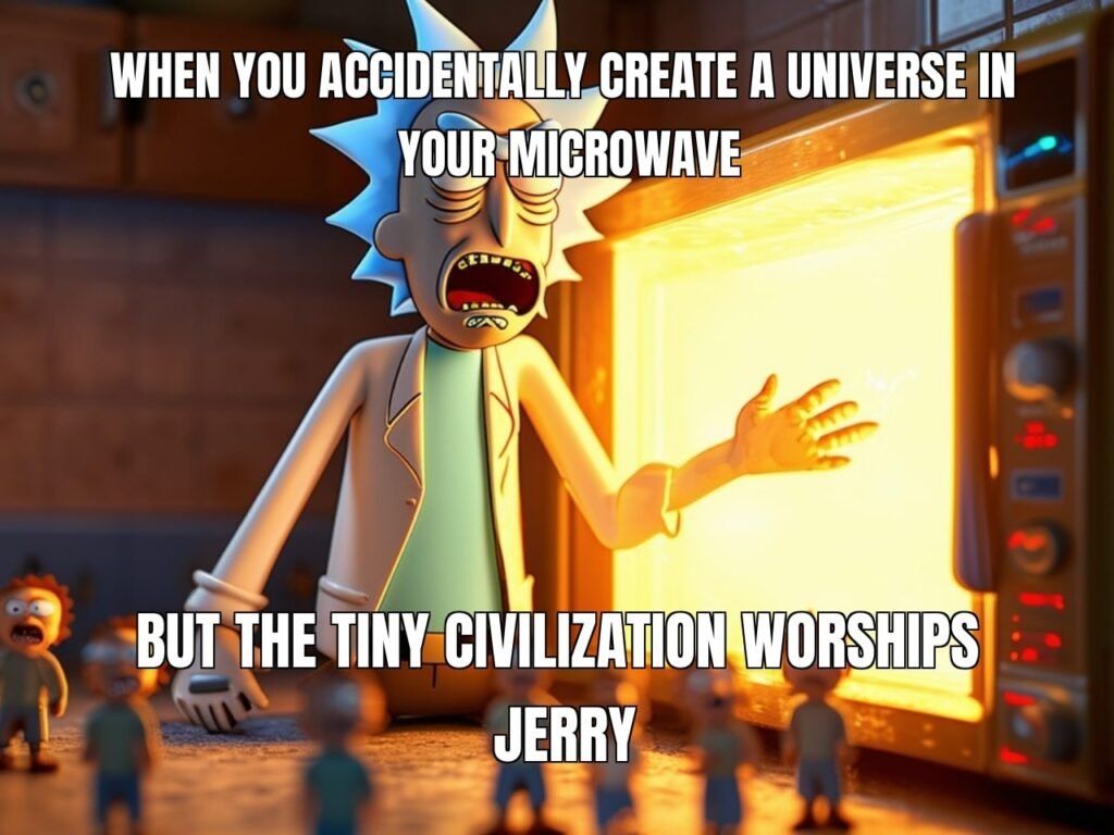 Rick and Morty Microverse Battery Meme