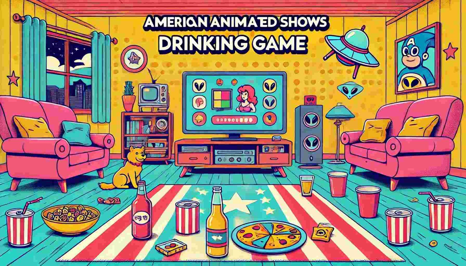 American Animated Shows Drinking Game