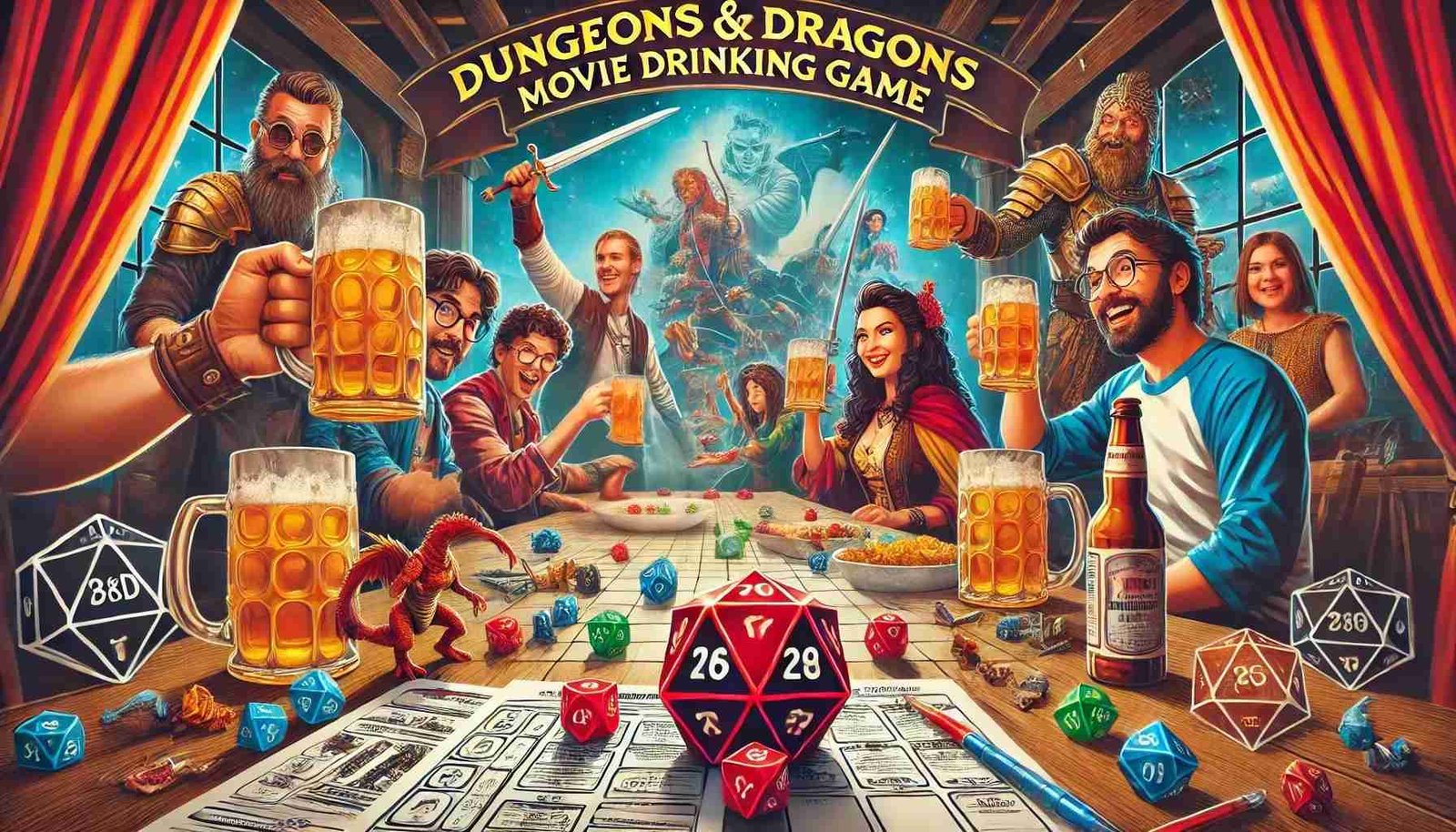 Dungeons and Dragons movie drinking game