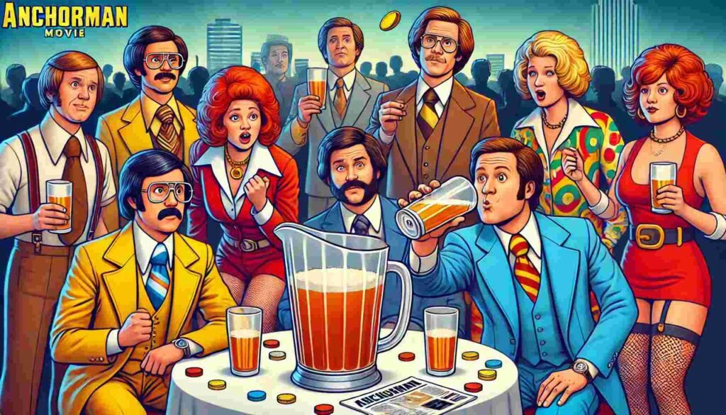 Anchorman Coin Drinking Game