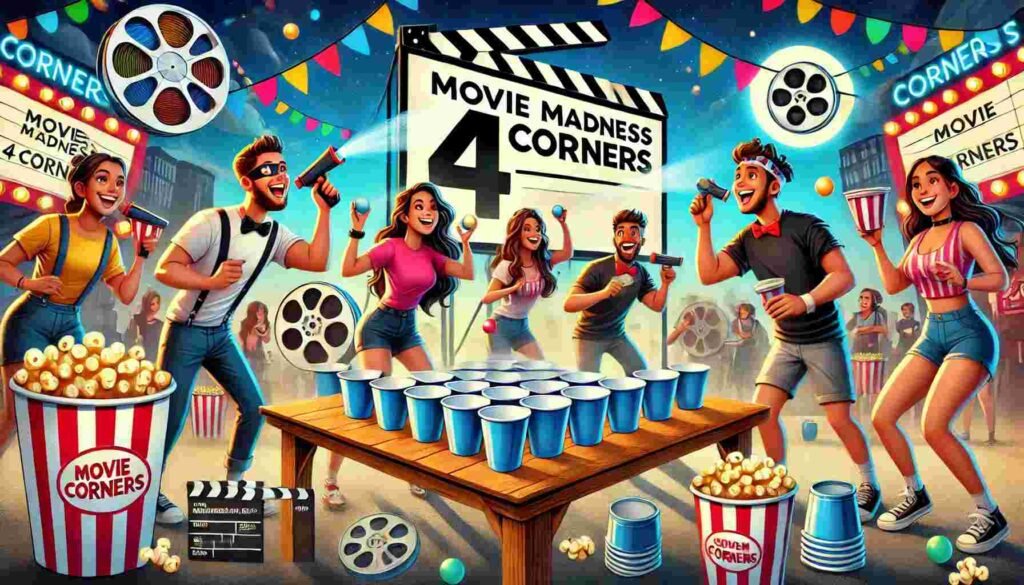 Movie Themed 4 Corners Beer Pong