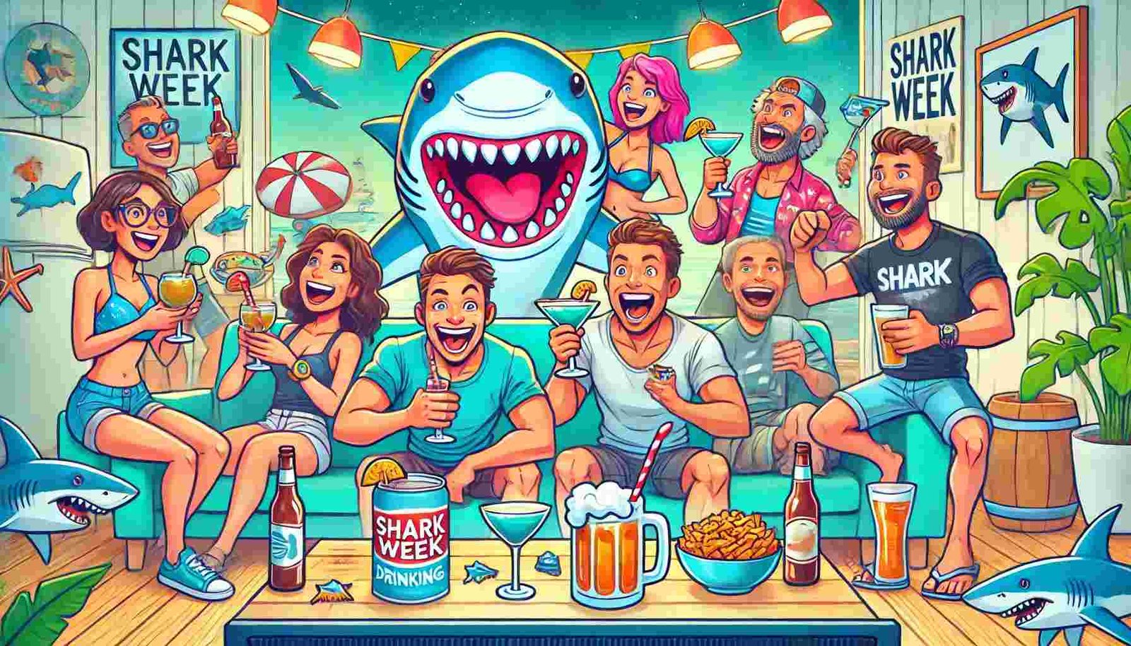 Shark Week Drinking Game
