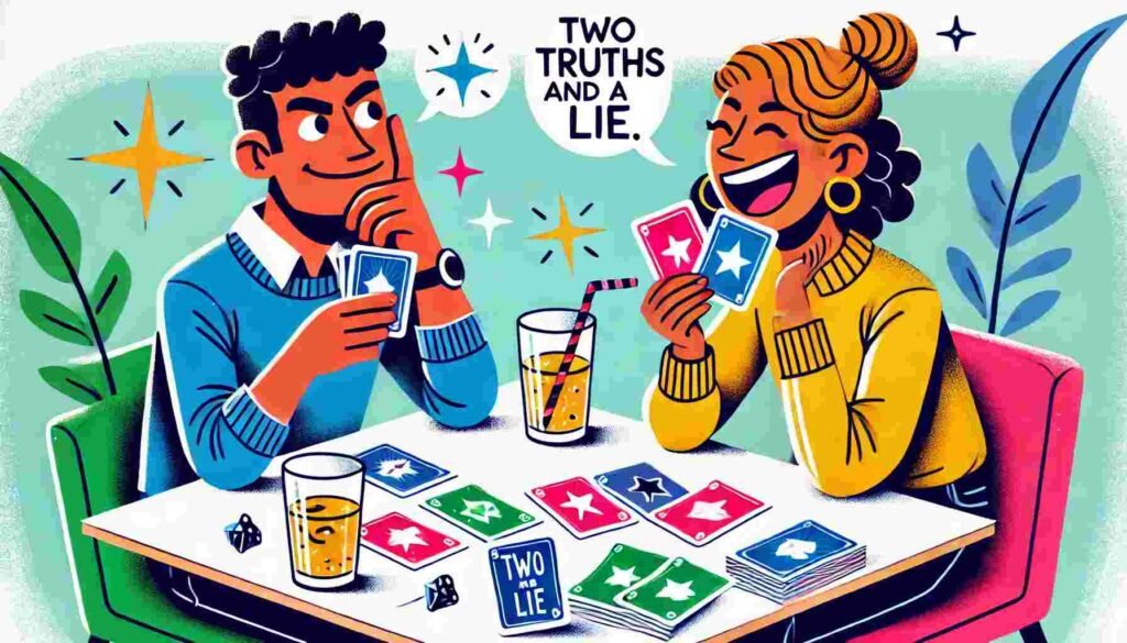 Two Truths and A Lie Drinking Game for 2