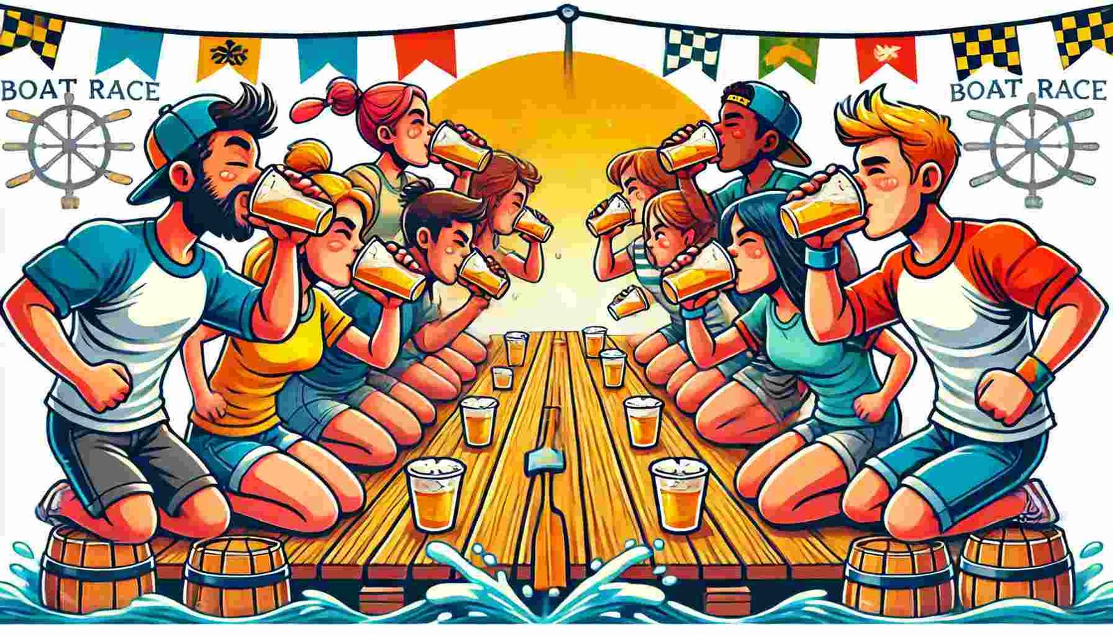 Boat Race Drinking Game: The Most Fun Team Beer Relay