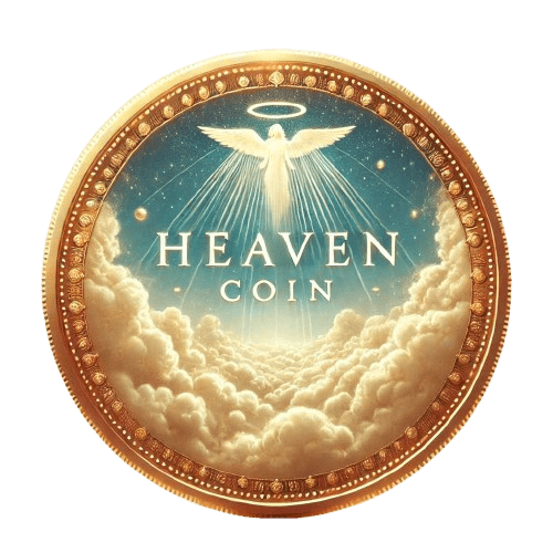 Heaven coin with transparent background