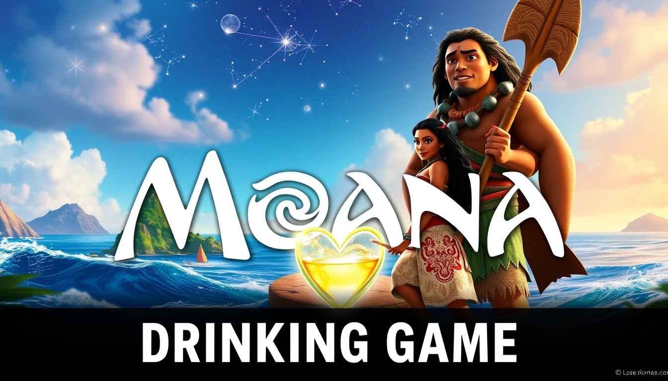 Moana 2 Disney Movie Drinking Game