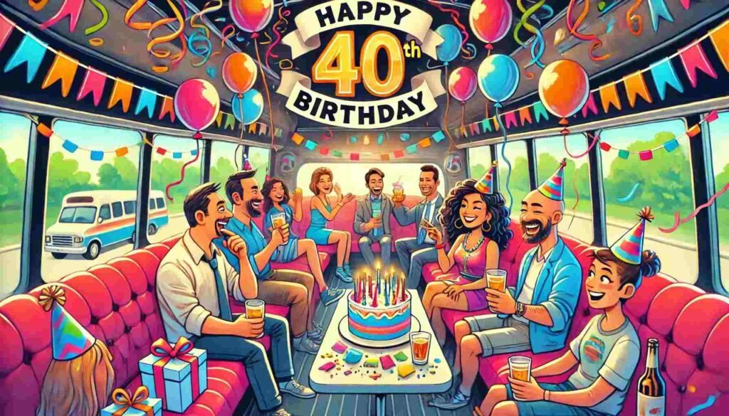 Party Bus Ideas for 40th Birthday