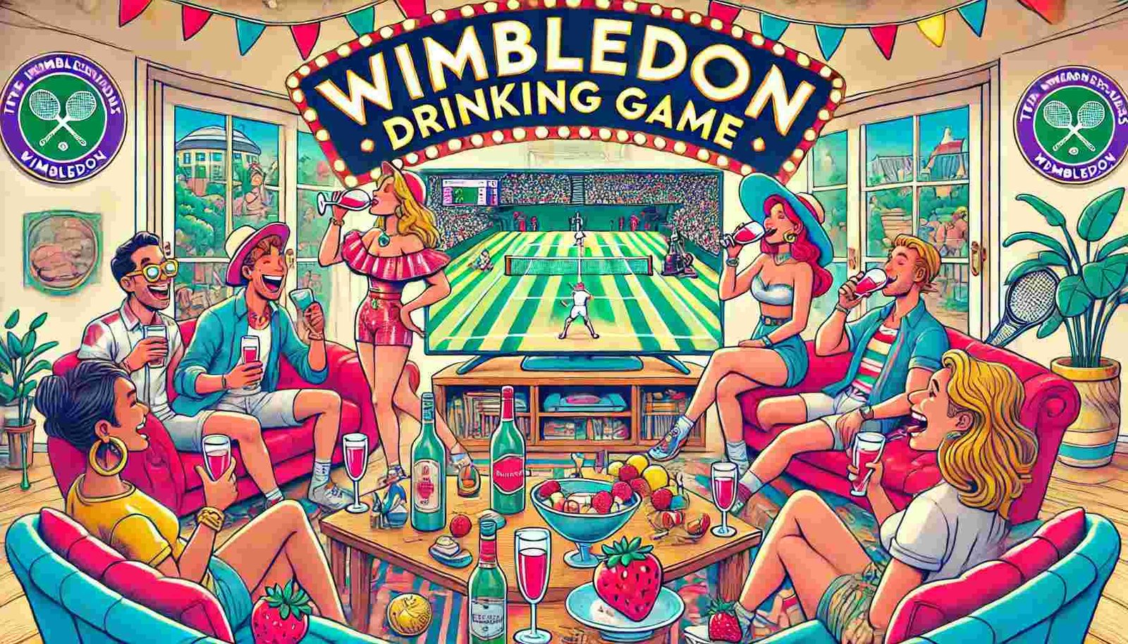 Wimbledon Tennis Drinking Games