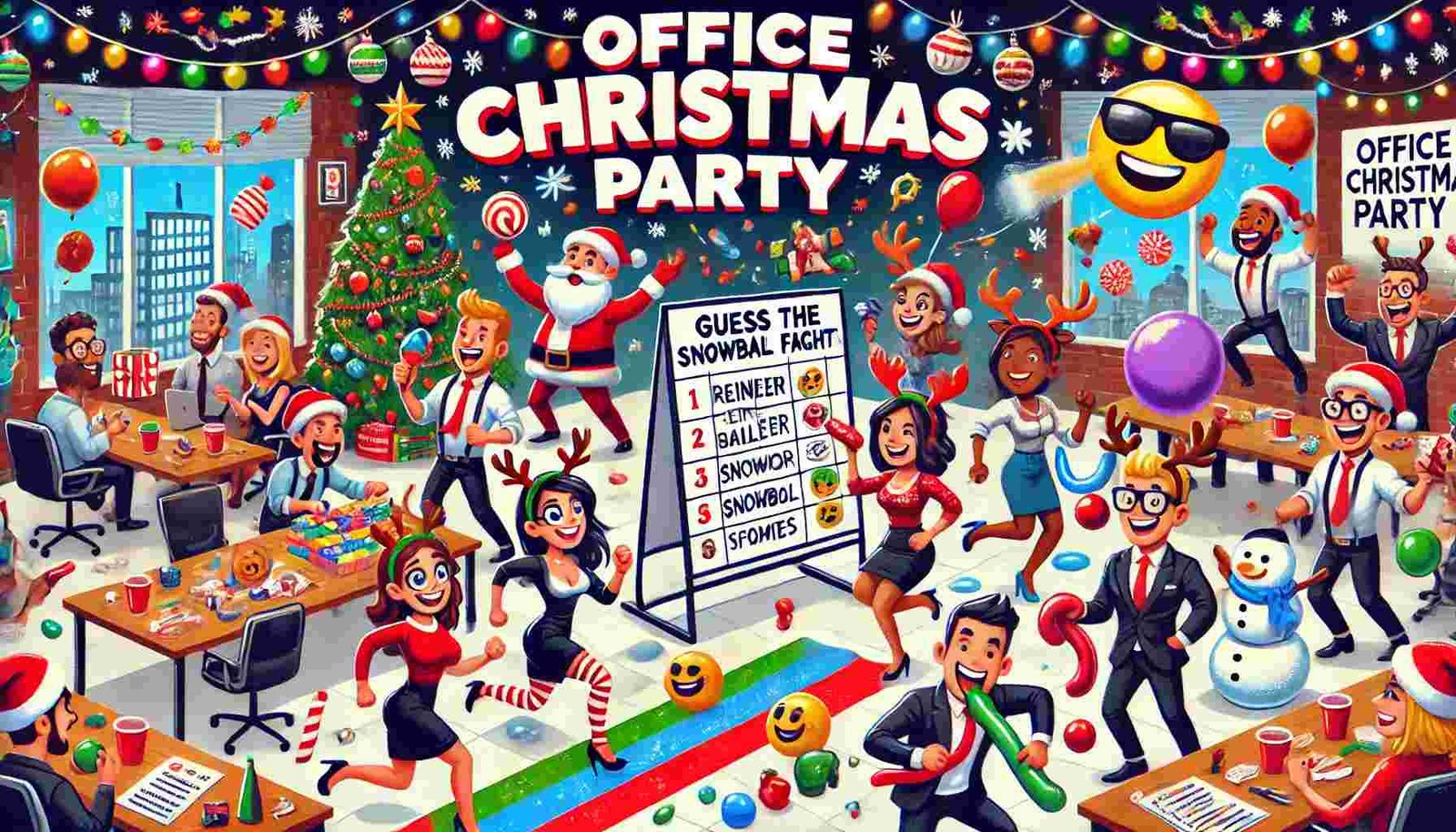 Company Christmas Party Games for Large Groups