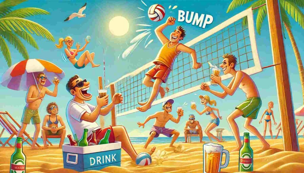 Bump Volleyball Drinking Game