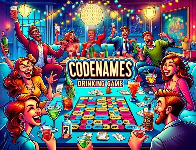 Codenames Tipsy Spy Party