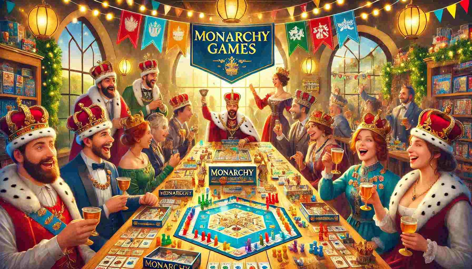 Monacy Monarch & Monarchy Board Game And DIY Royal Fun Games
