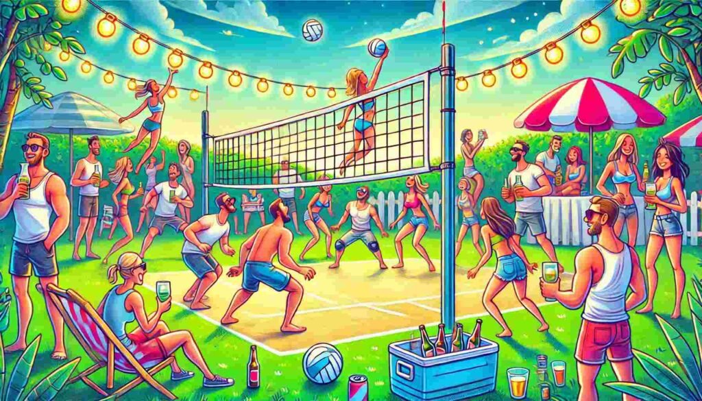 Play Backyard Volleyball Drinking Game