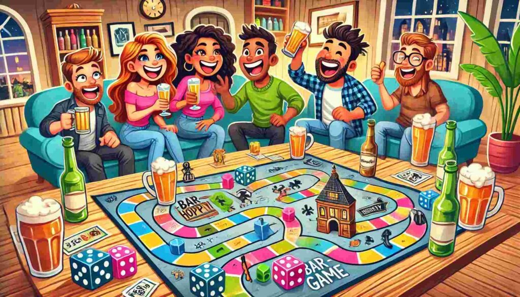 Play Bar Hopping Board Game