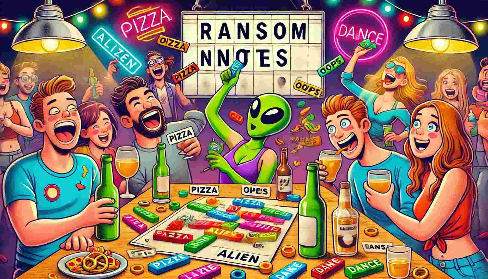 90s Ransom Notes DIY Word List And Drunken Twists For Ransom Notes Game