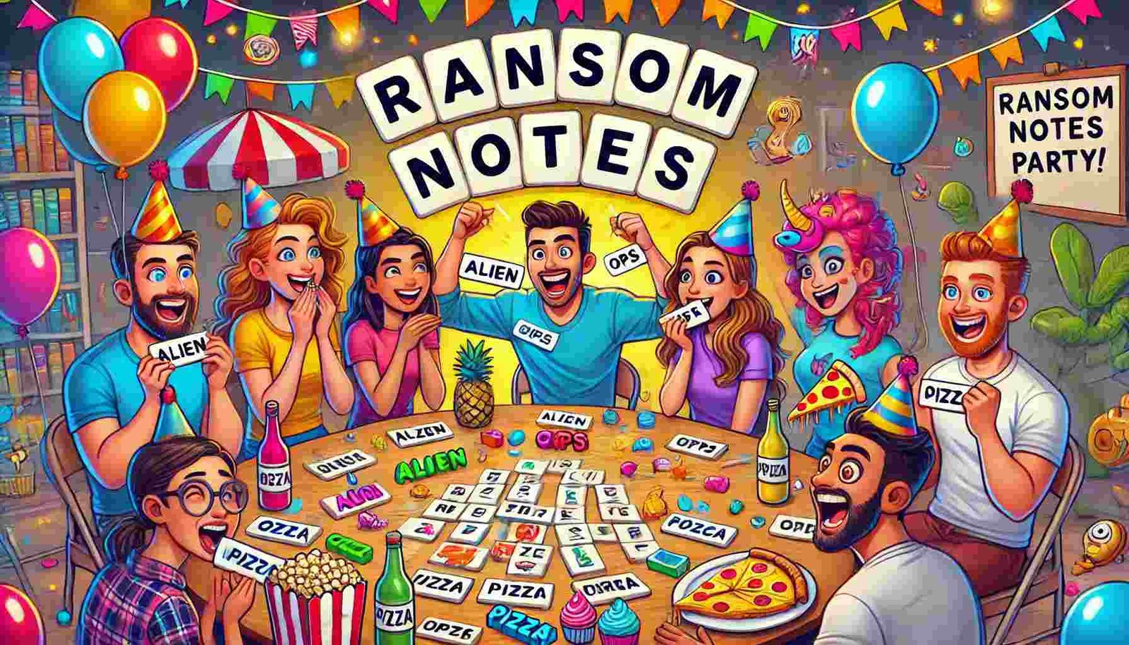 Friendly Ransom Note DIY Word List And Drunken Twists For Ransom Notes Game