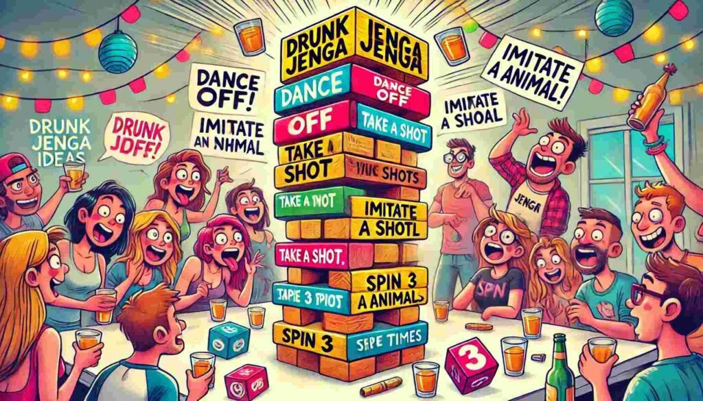 Drinking Game Ideas for Jenga