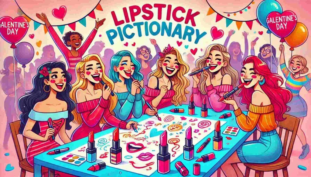 Galentine Lipstick Pictionary