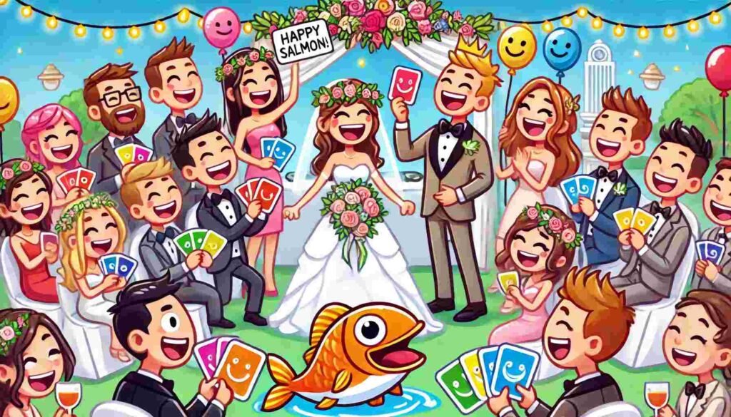 Happy Salmon for Wedding Game