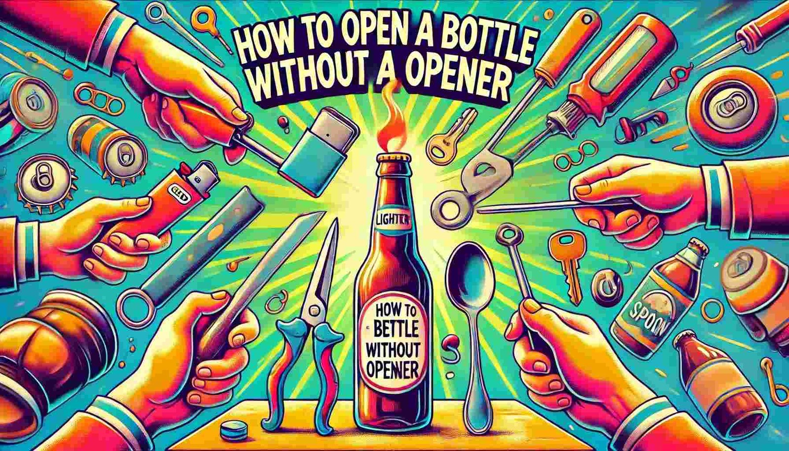 How to Open a Bottle without an Opener