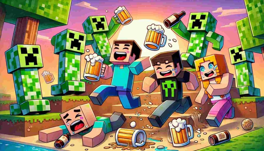 Minecraft Drinking Game Rules