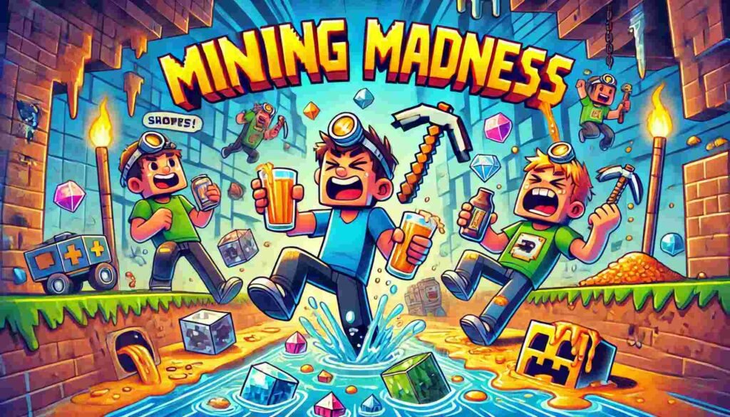 Minecraft Mining Madness Drinking Game