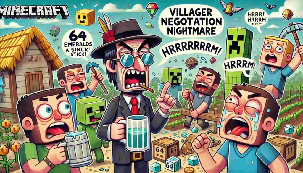 Minecraft Villager Negotiation Nightmare