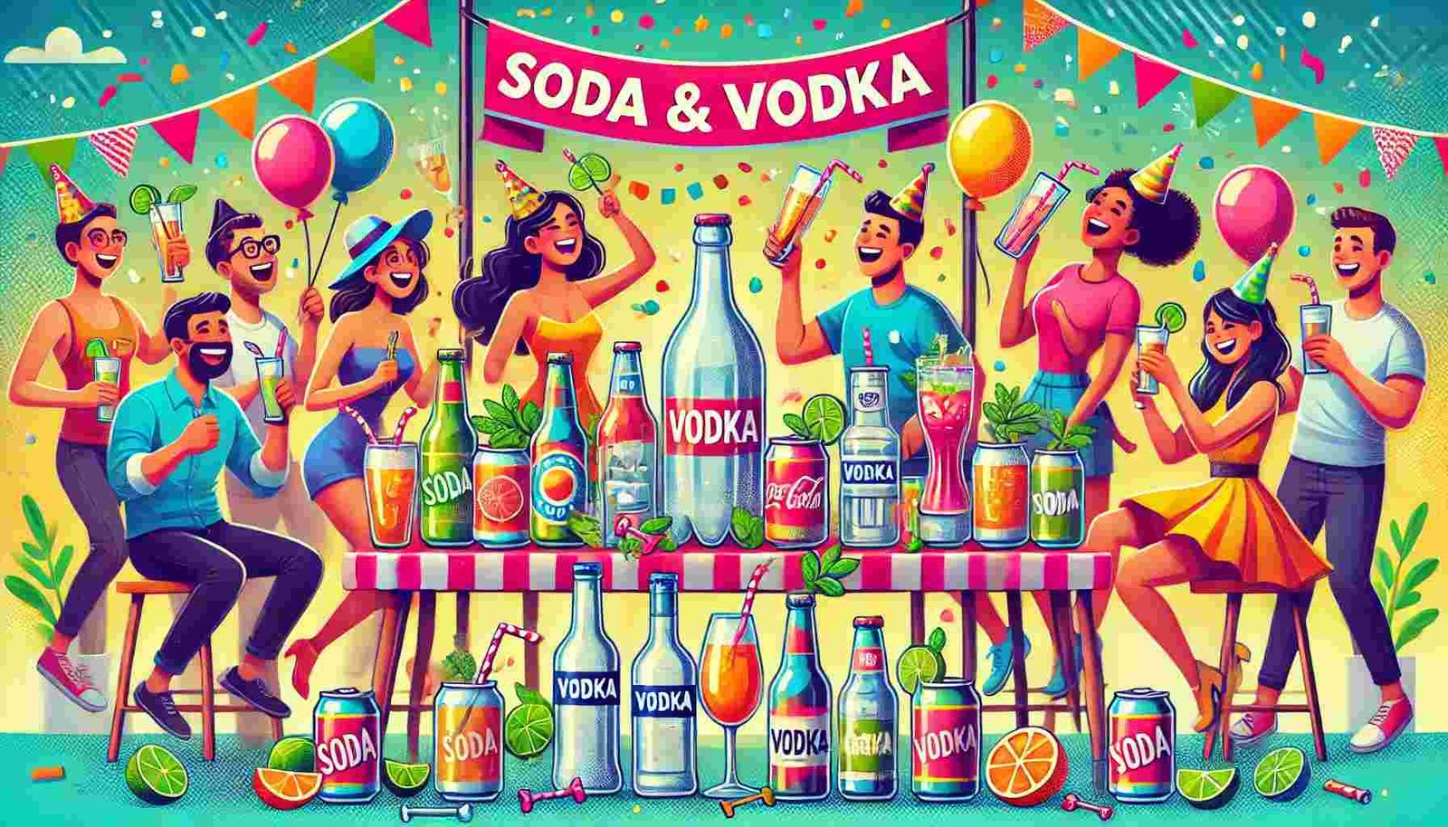 Soda And Vodka Cocktails And Games For A Fizzy Good Time