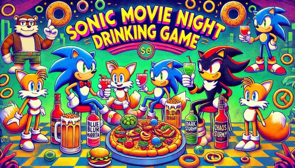 Sonic Movie Night Drinking game