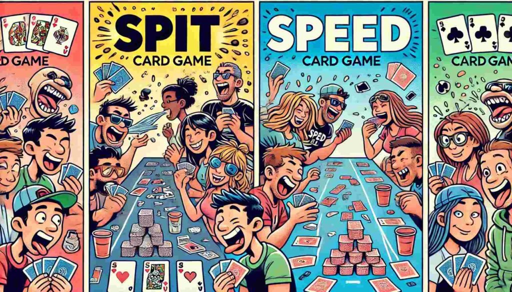 Spit Card Game vs. Speed Card Game