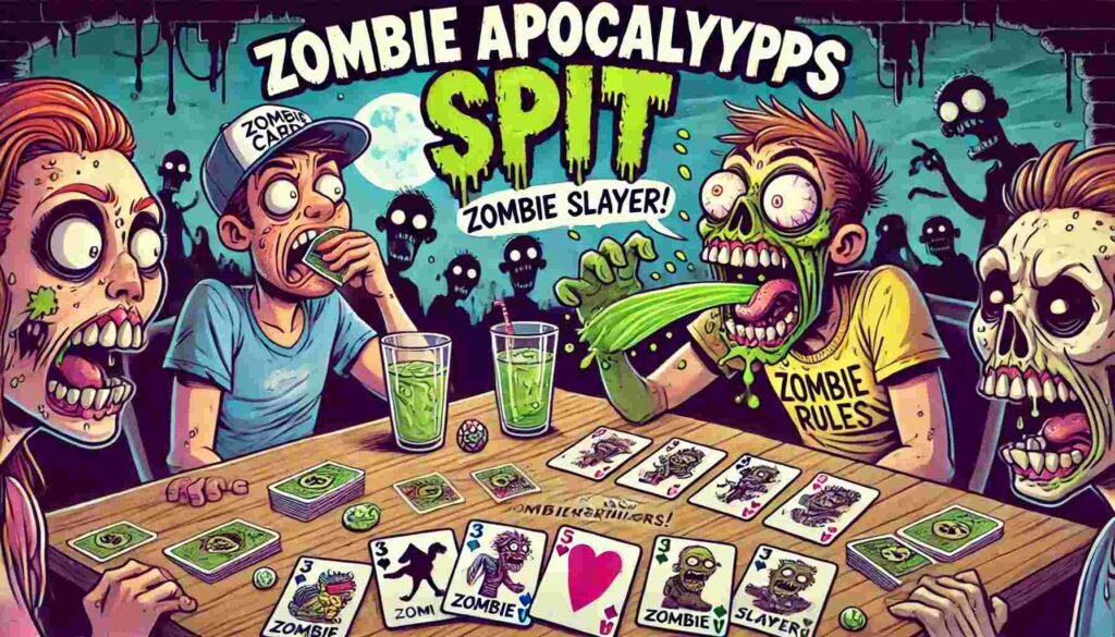 Zombie Apocalypse Spit Card Game