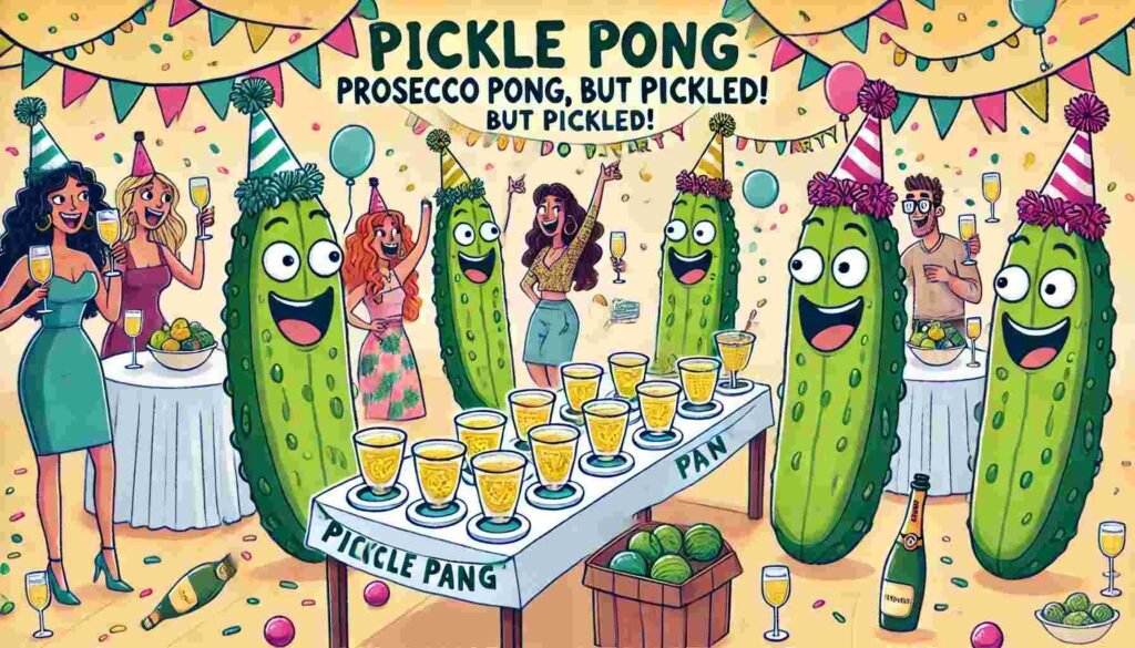 Prosecco Pong, but pickled