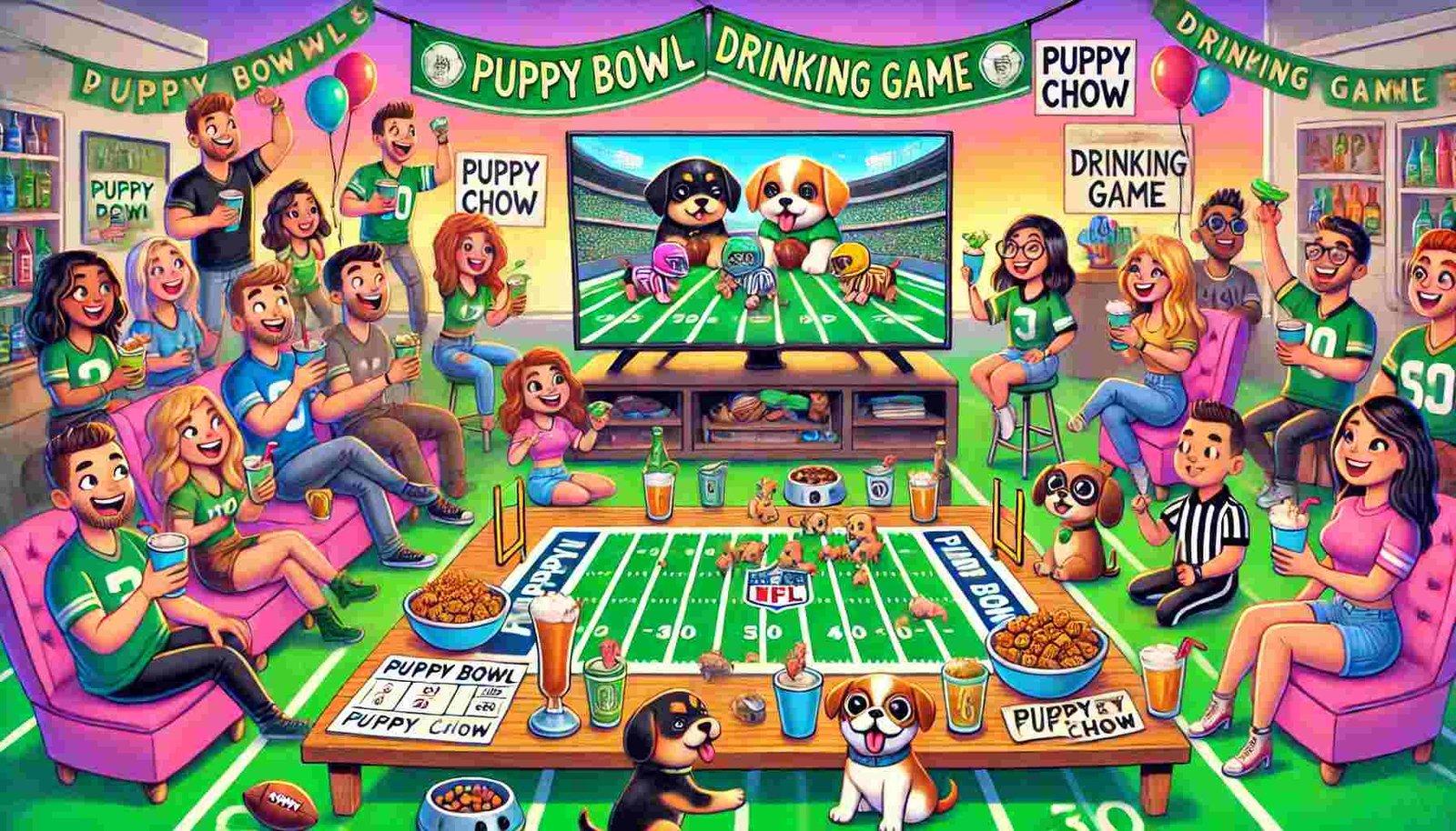 Puppy Bowl Drinking Game