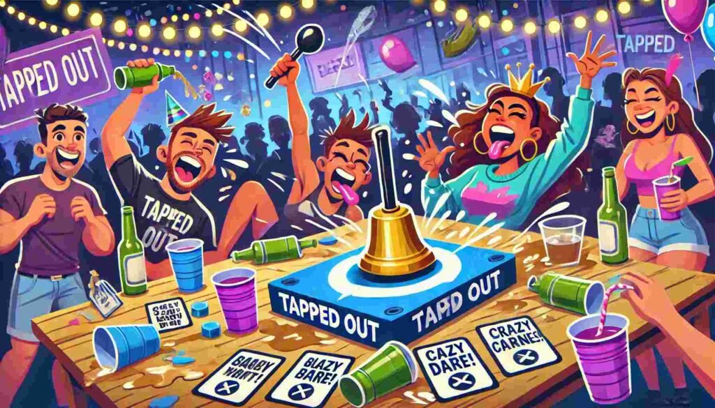 Scoring System for Tapped Out Drinking Game