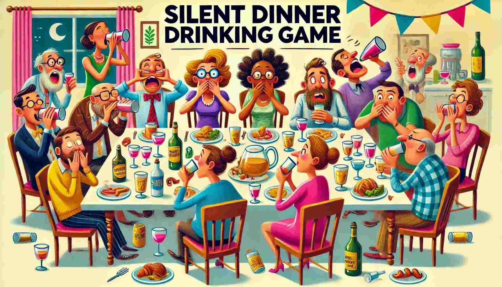 Silent Dinner Drinking Game