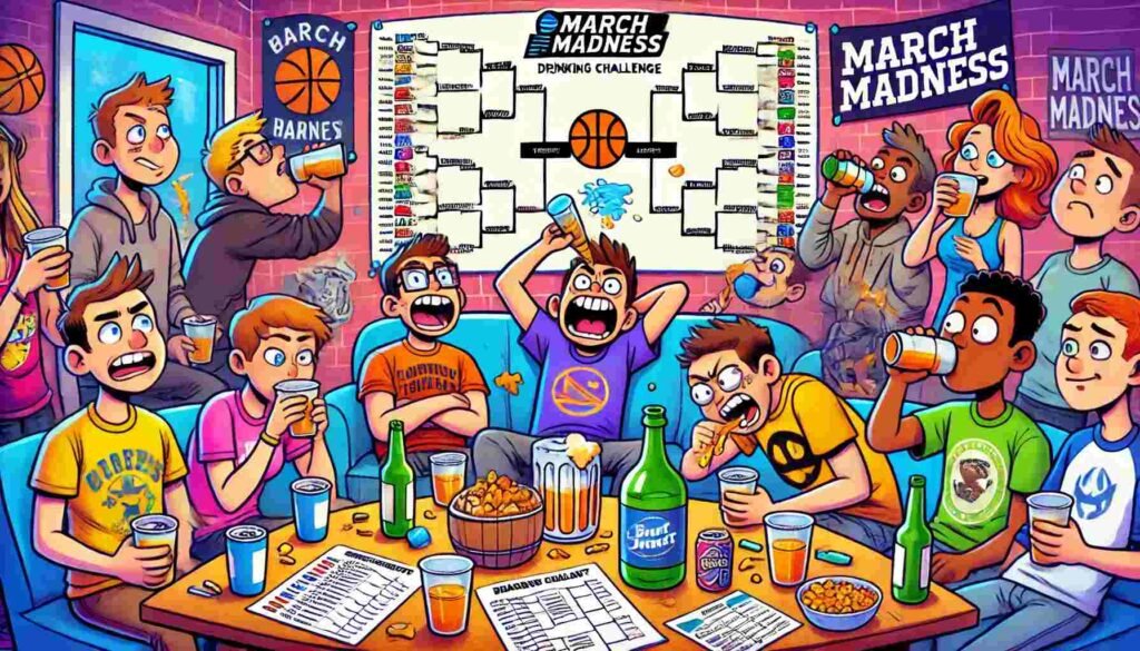 Bracket Busted? Play This March Madness Drinking Game 4 DIY Printable March Madness Drinking Game