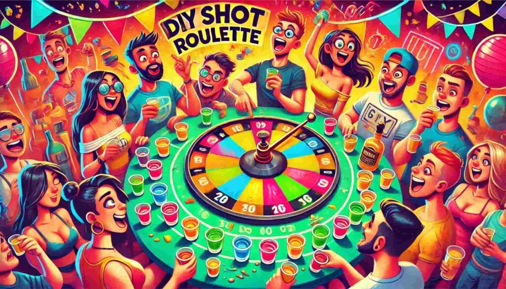 DIY Adult Card Drinking Games: Laugh Hard and Regret Nothing 4 DIY Shot Roulette