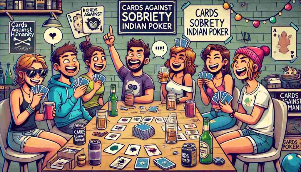 Indian Poker Drinking Game: The Card-on-Forehead Booze Showdown 3 Indian Poker Drinking Game Variations