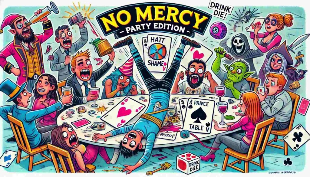 How to Play No Mercy Game (aka HIT!) with Drinking Rules 2 No Mercy Party Game