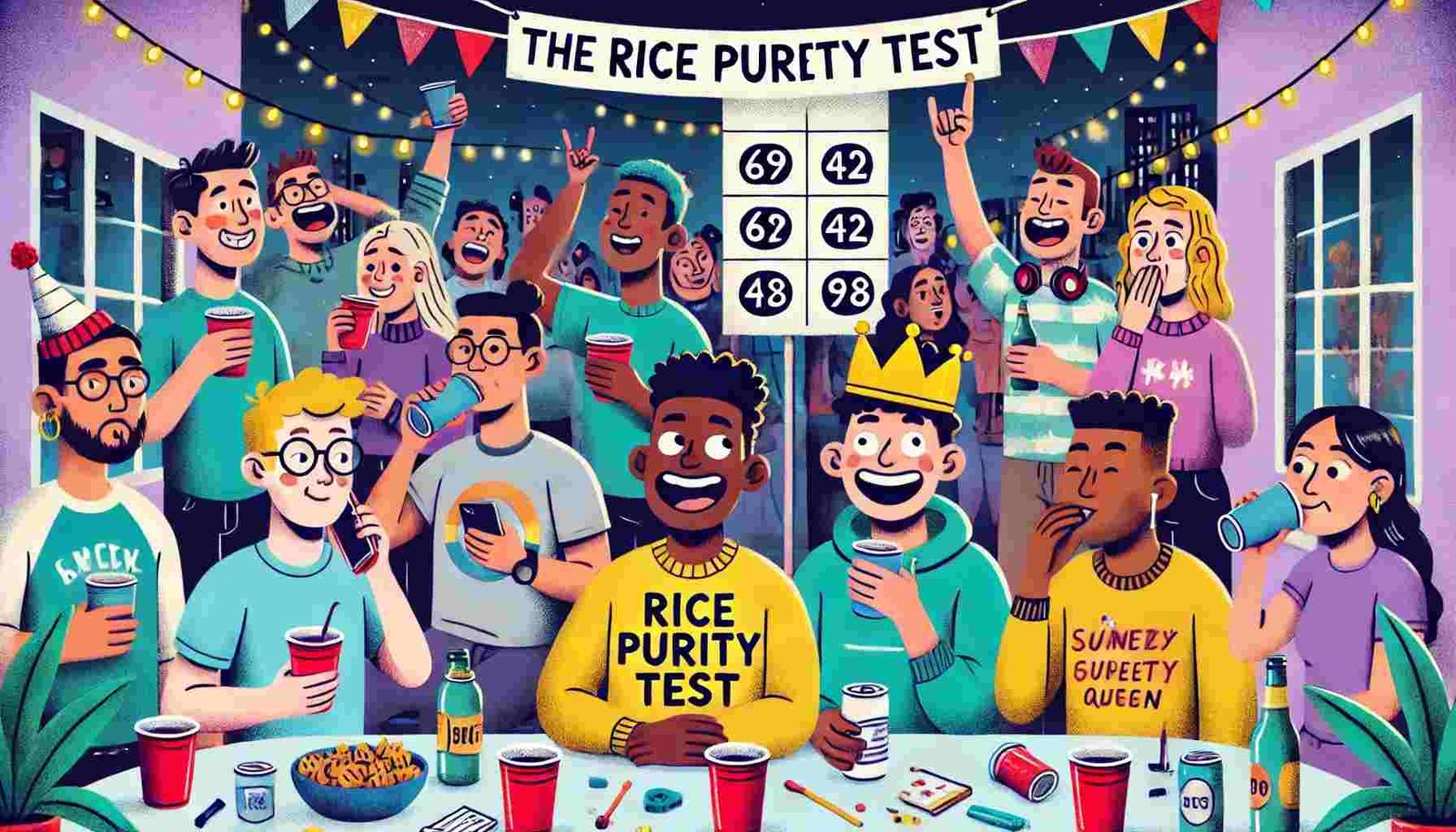 The Rice Purity Test Drinking Game