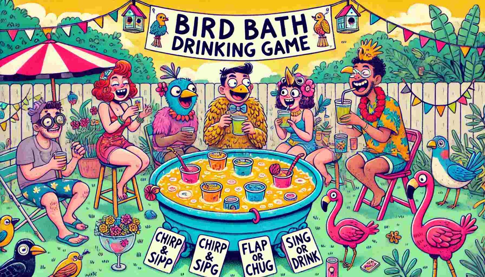 Bird Bath Drinking Game