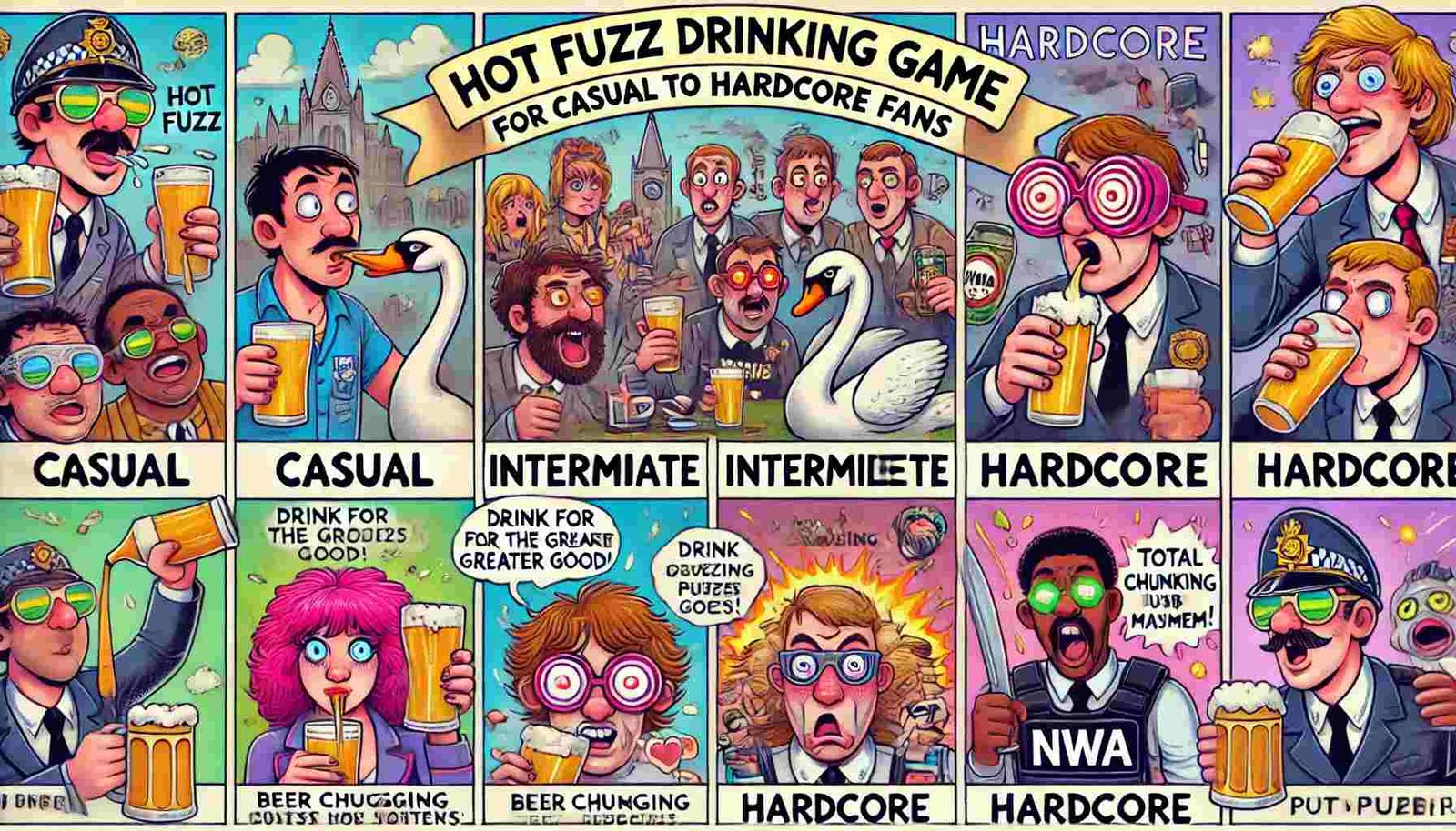 Hot Fuzz Drinking Game