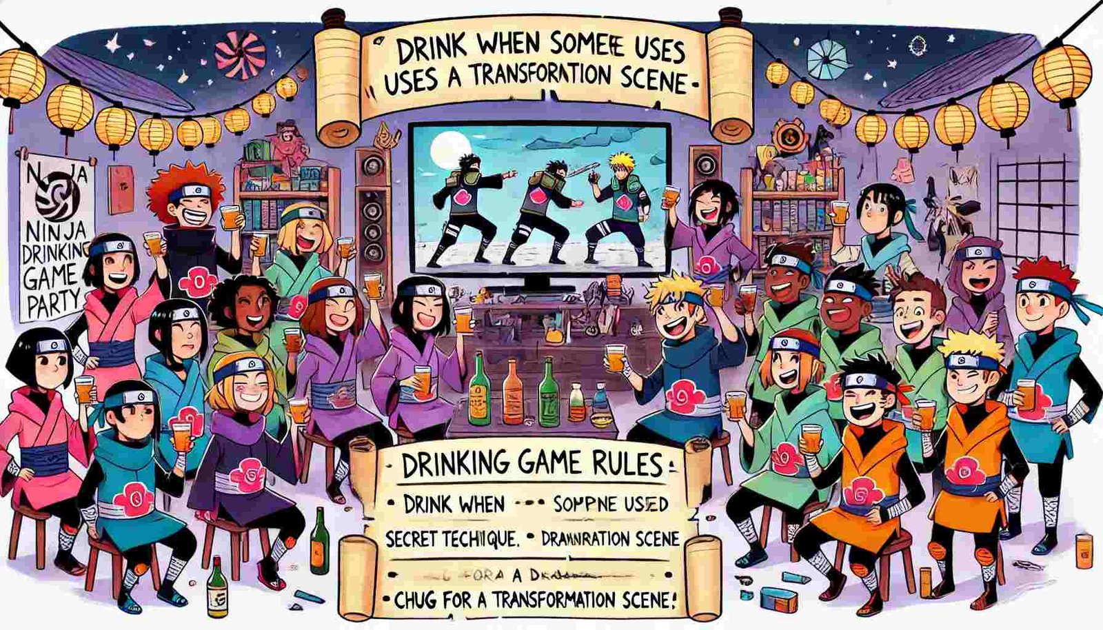 Naruto Drinking Game