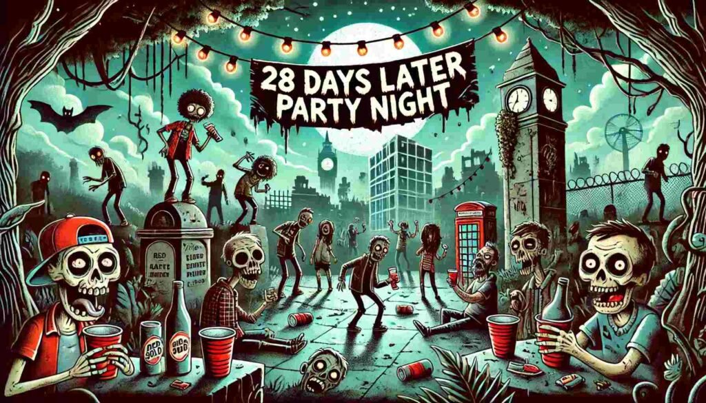 28 Years Later Drinking Game: The Ultimate Zombie Movie Booze-Fest 4 28 Days Later Party Night